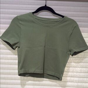 Olive Green Women's Crop Top
